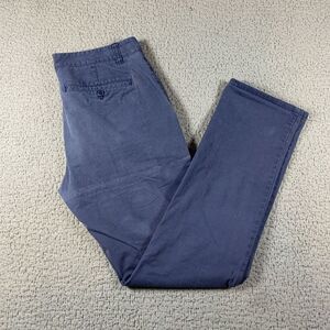 Bonobos Pants Mens 31X32 Blue Chino Slim Trouser Flat‎ Front Stretch Act. 31x30*